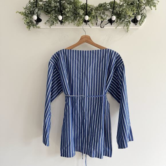 J. Crew Ciel top in striped cotton poplin Top Size S Spring 25 - Picture 4 of 5